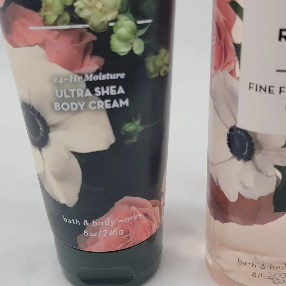 BATH & BODY WORKS Rose Ultra Shea Body Cream 8 oz Fine Fragrance Mist 8 fl oz